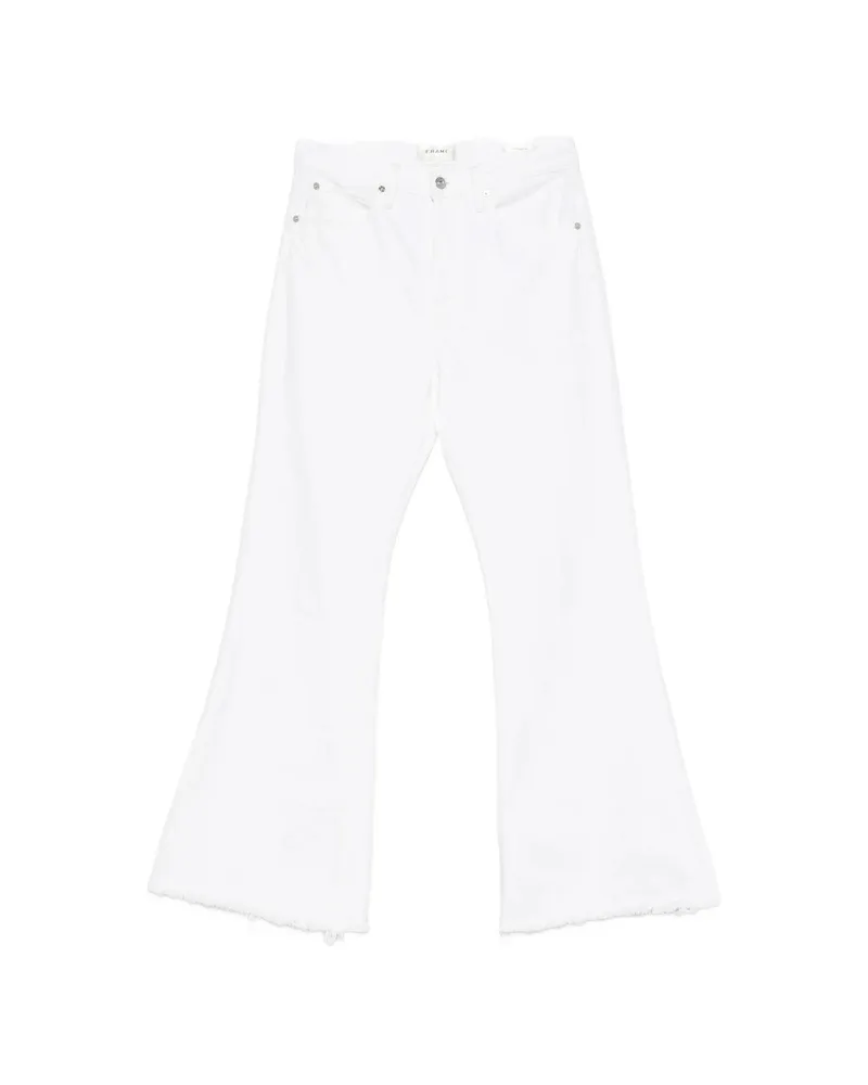 Frame Denim Frayed-hem Jeans White