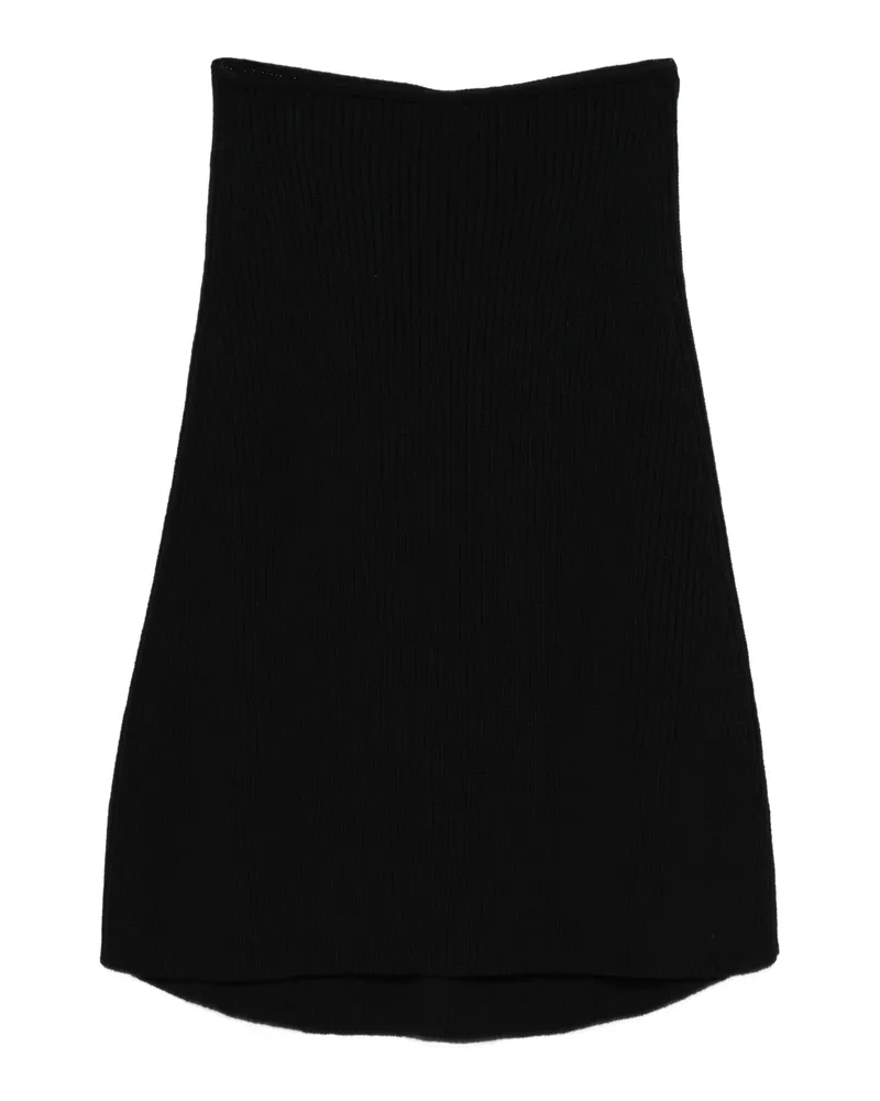 Rick Owens Knitted Skirt Black