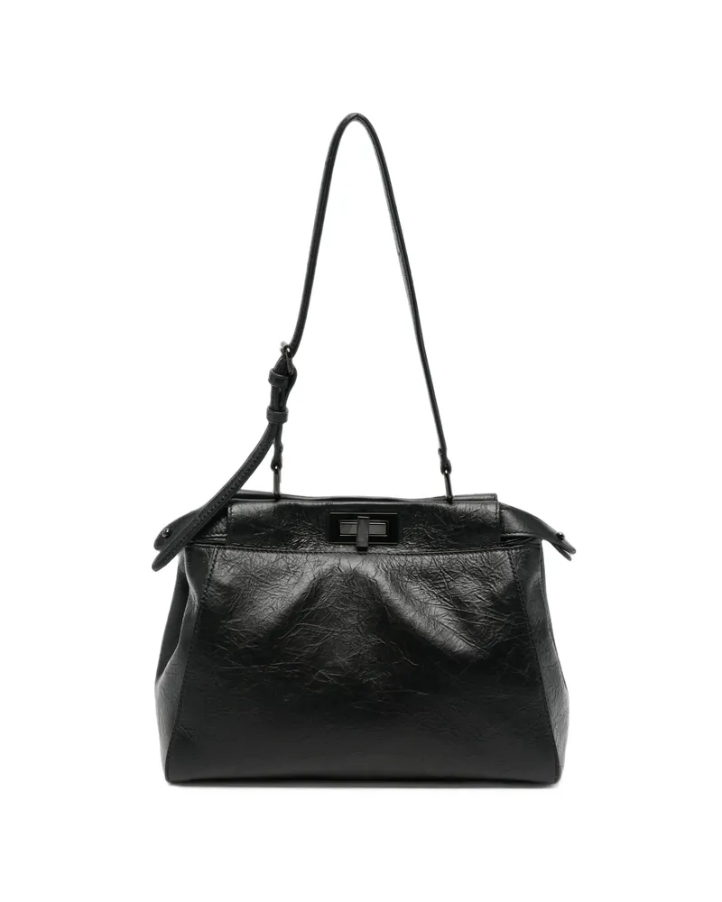 Fendi Peekaboo Soft Tote Bag Black