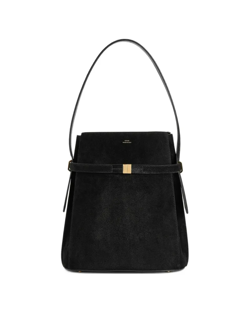 Totême Belted Bucket Bag Black