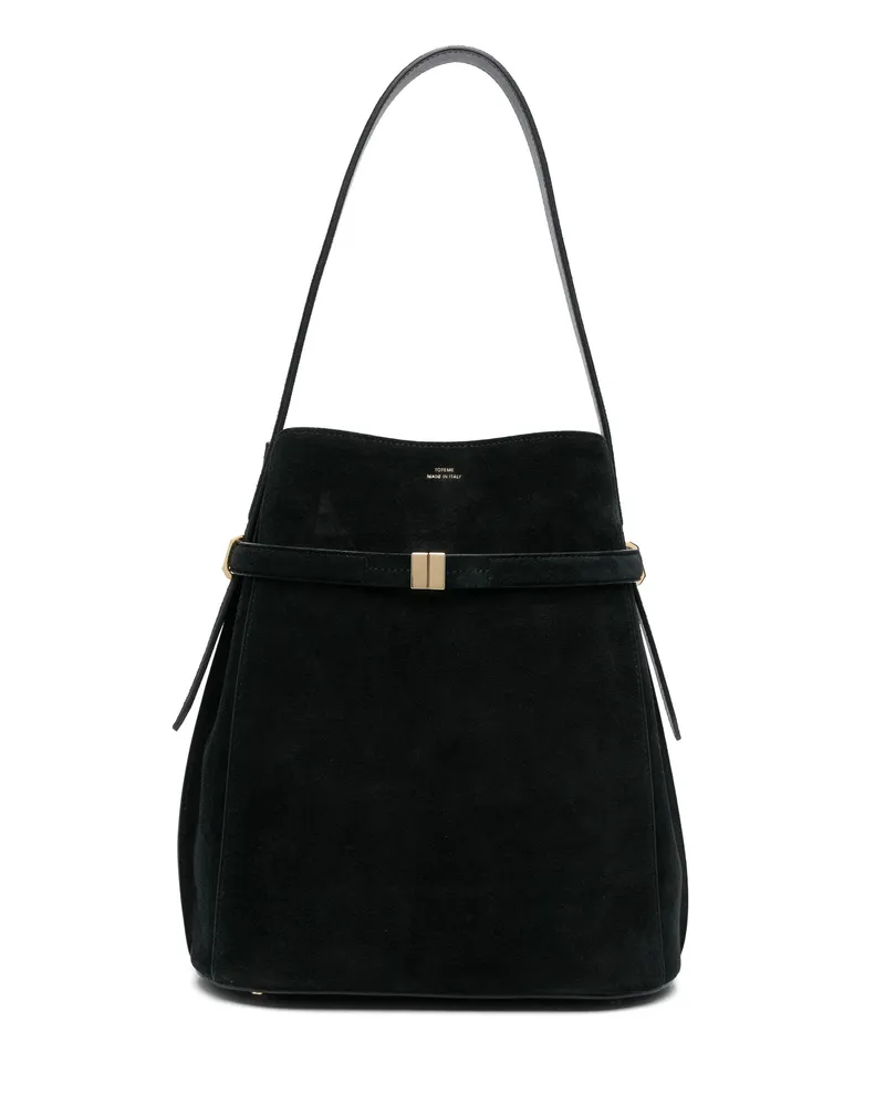 Totême Belted Bucket Bag Black