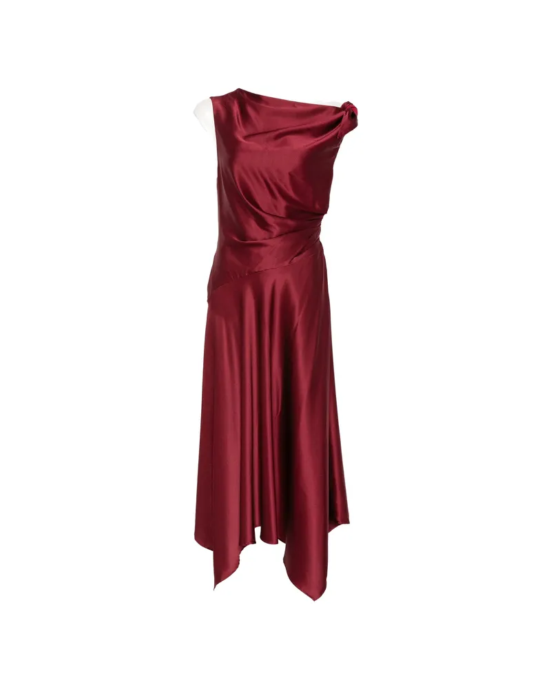 STAUD Portia Midi Dress Red