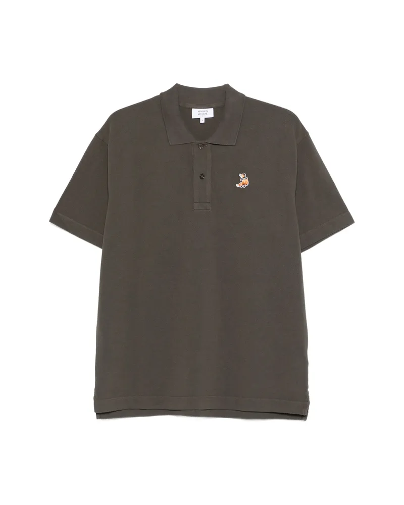 Kitsuné Logo Polo Shirt Brown
