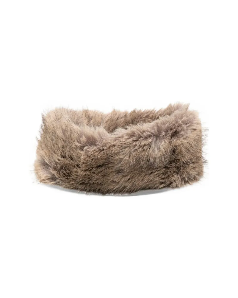 STAND Zephyra Faux-fur Headband Neutrals