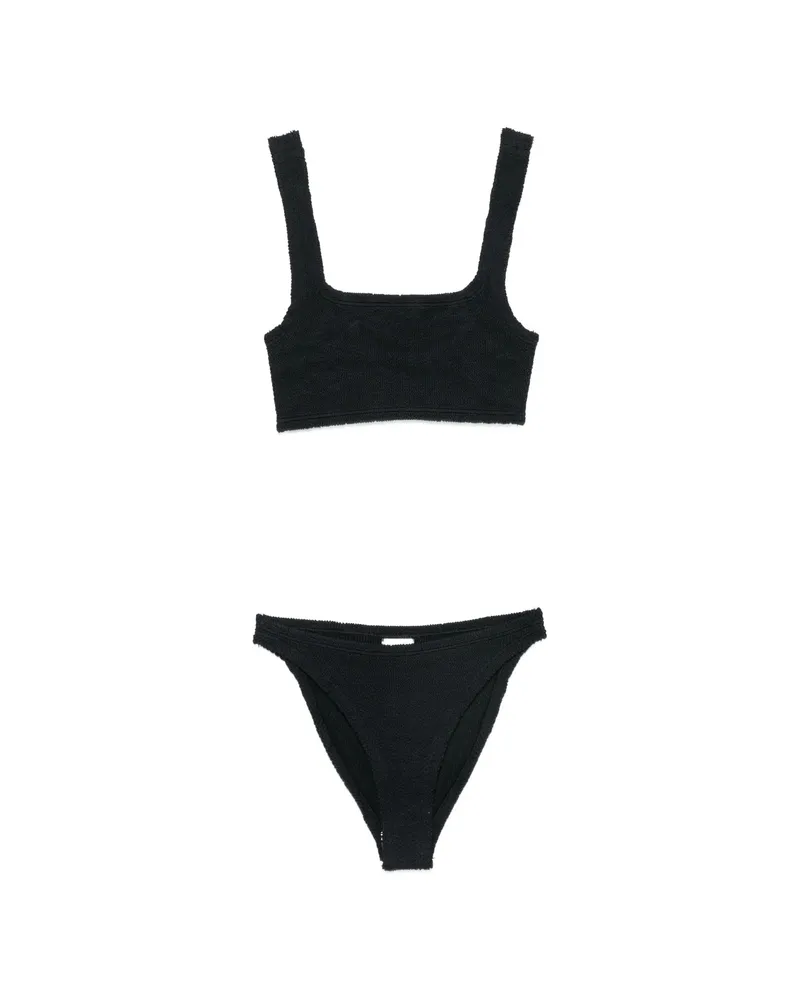 Hunza G Xandra Crinkle-effect Bikini Black