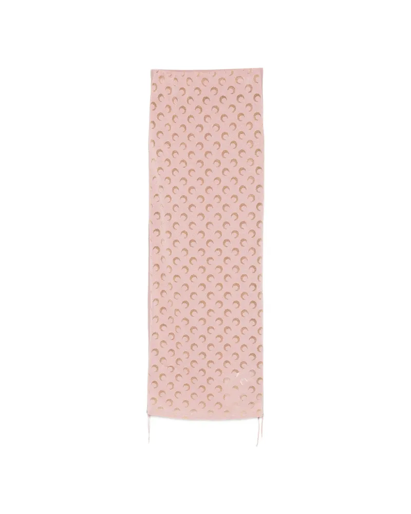 Marine Serre Moon-print Skirt Pink