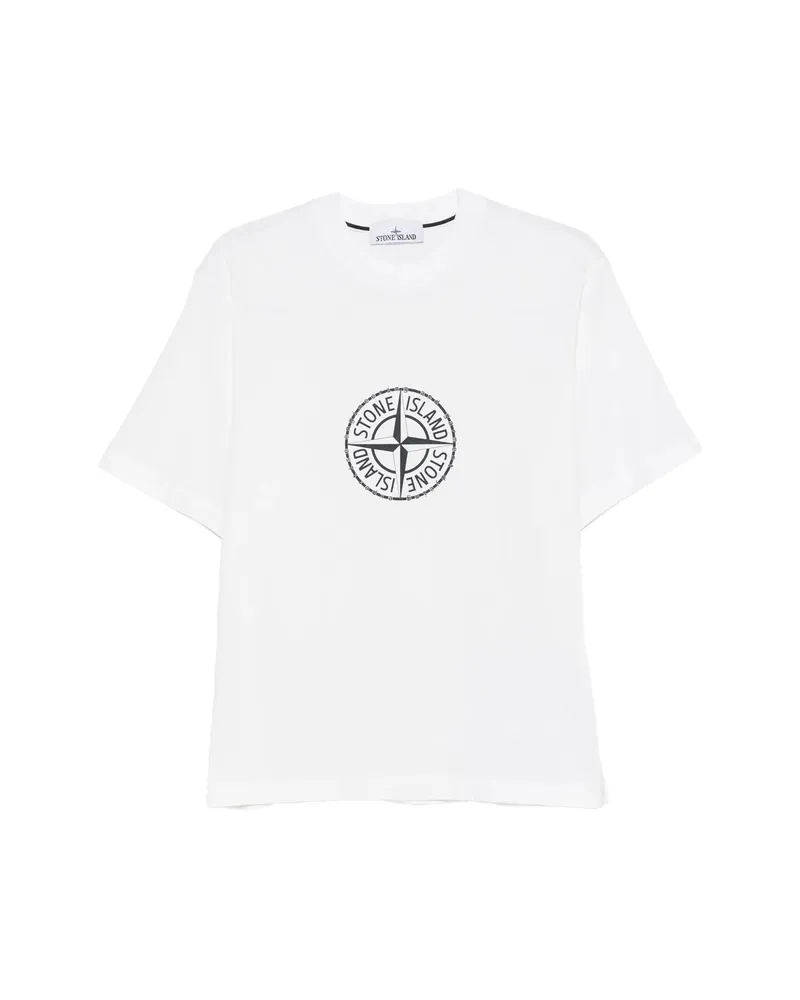 Stone Island Logo-print T-shirt White