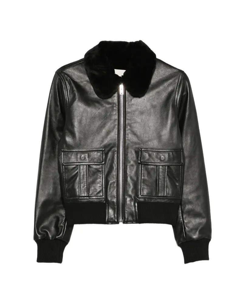 Isabel Marant Tonya Leather Jacket Black