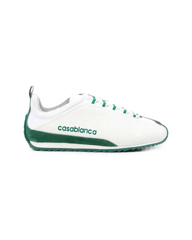 Casablanca Paris Khopesh Logo-print Perforated Sneakers White