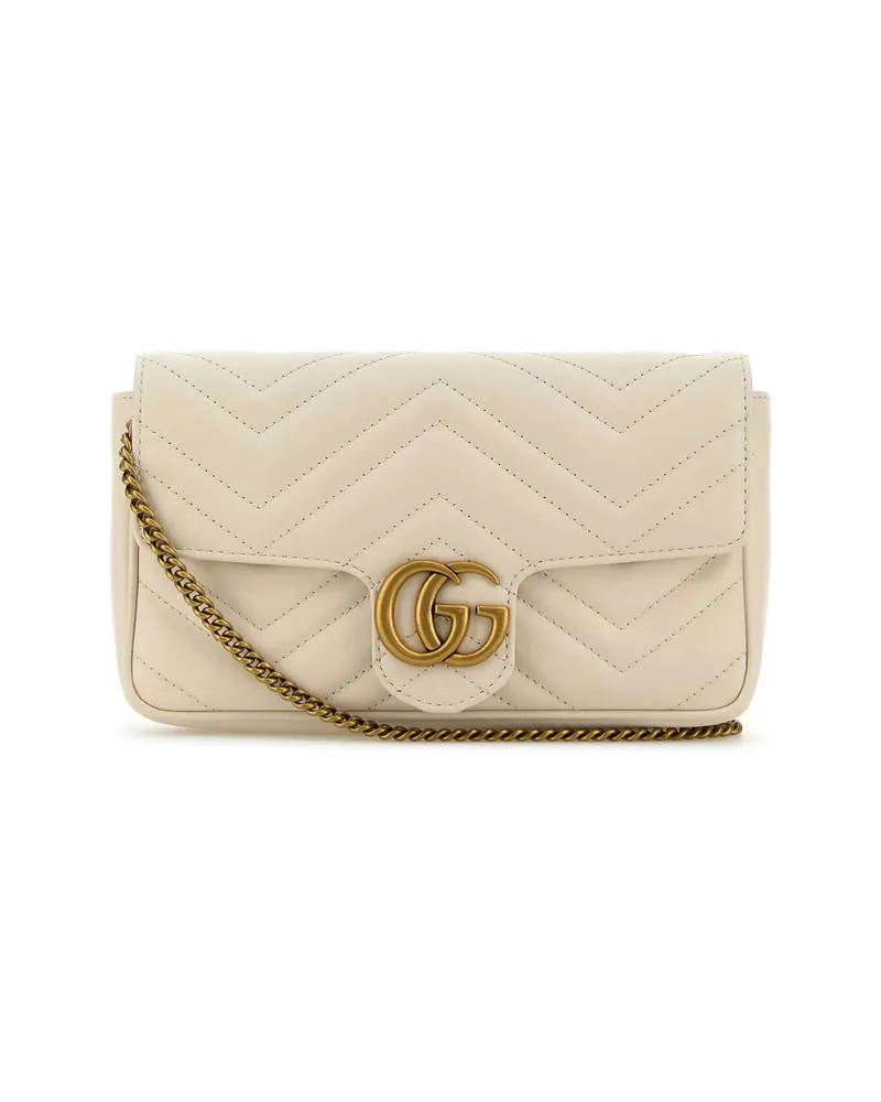 Gucci Mini GG Marmont Cross Body Bag White