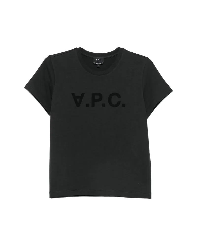A.P.C. A. p.c. Logo-print T-shirt Black