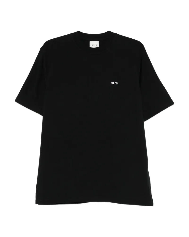 Arte Antwerp Logo-print T-shirt Black