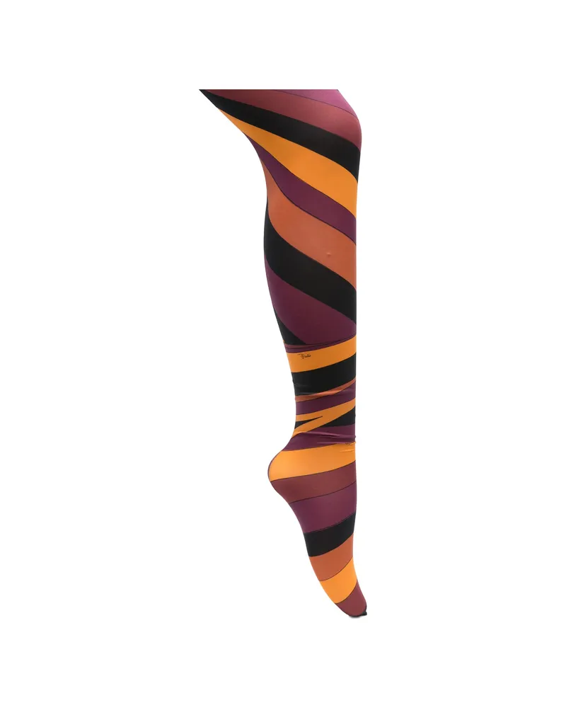 Emilio Pucci Iride-print Tights Purple