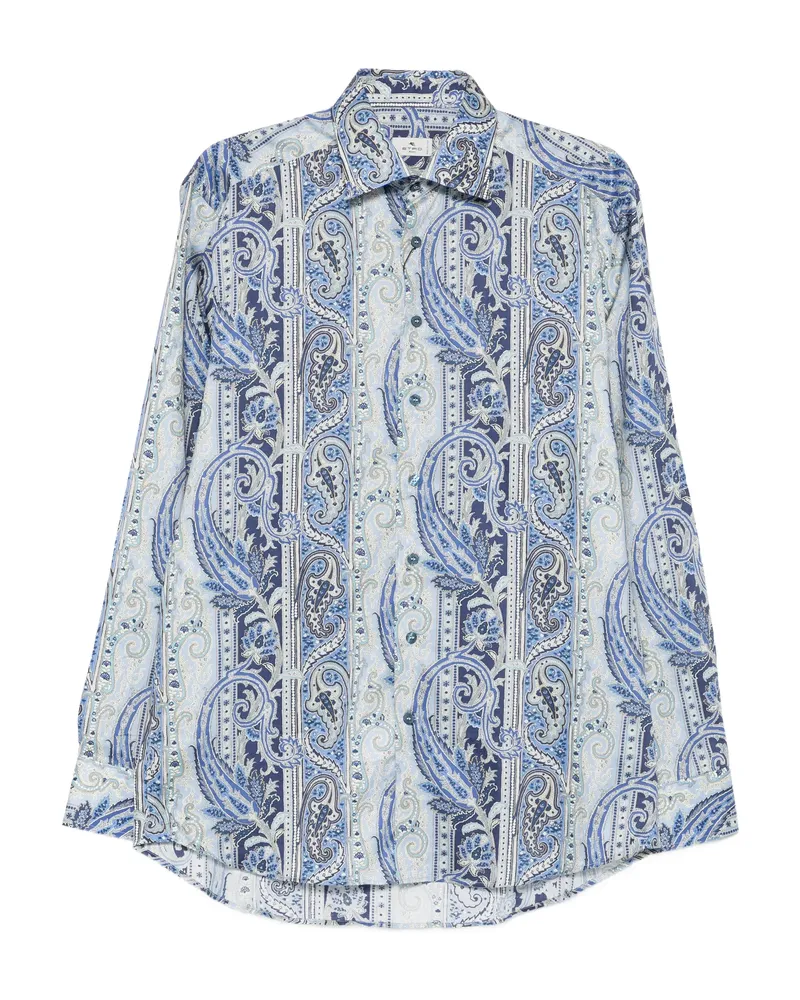 Etro Paisley-print Shirt Blue