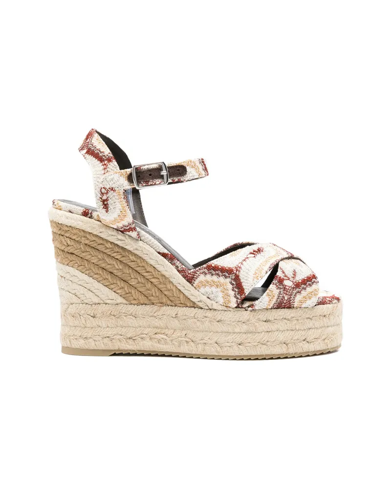 Missoni Woven-platform Espadrilles Neutrals