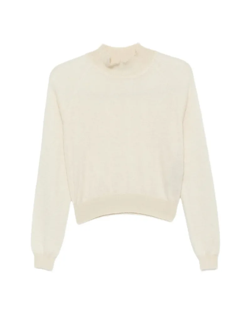Tom Ford Long-sleeve High-neck Sweater Neutrals