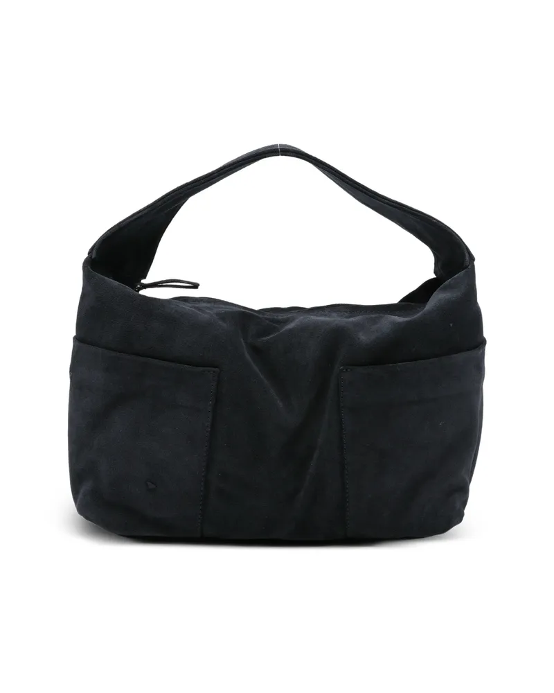 GIMAGUAS Suede Panelled Tote Bag Blue