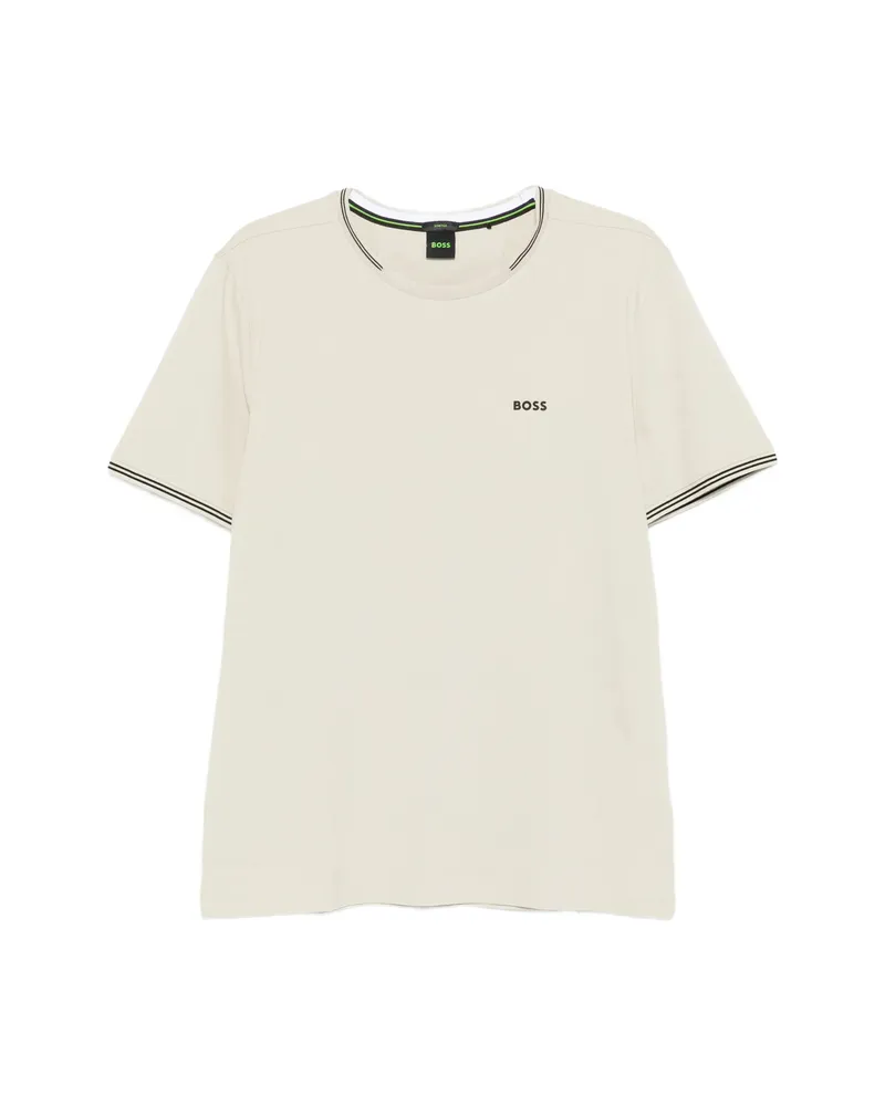 HUGO BOSS Striped Short-sleeve T-shirt Neutrals