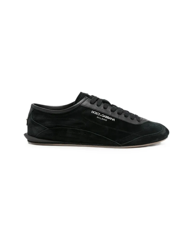 Dolce & Gabbana Panelled Logo-print Sneakers Black
