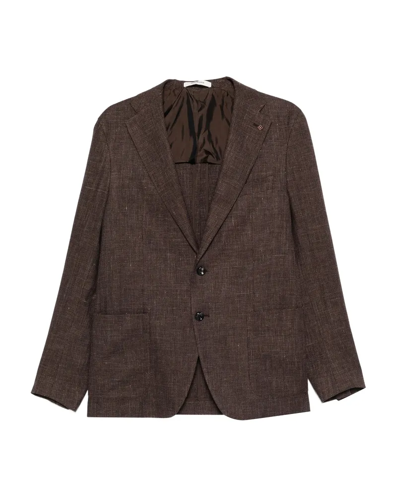 Tagliatore Single-breasted Blazer Brown