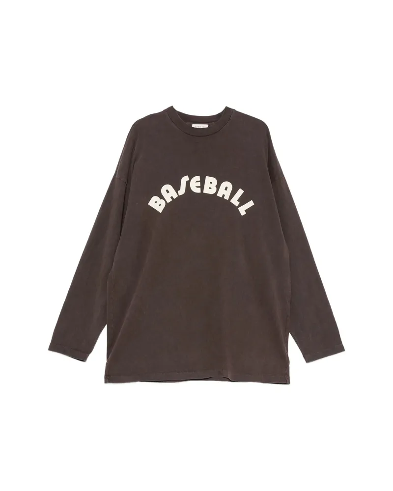 Fear of God Logo-print Long-sleeve T-shirt Brown