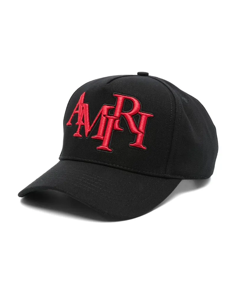 Amiri Logo-embroidered Cap Black