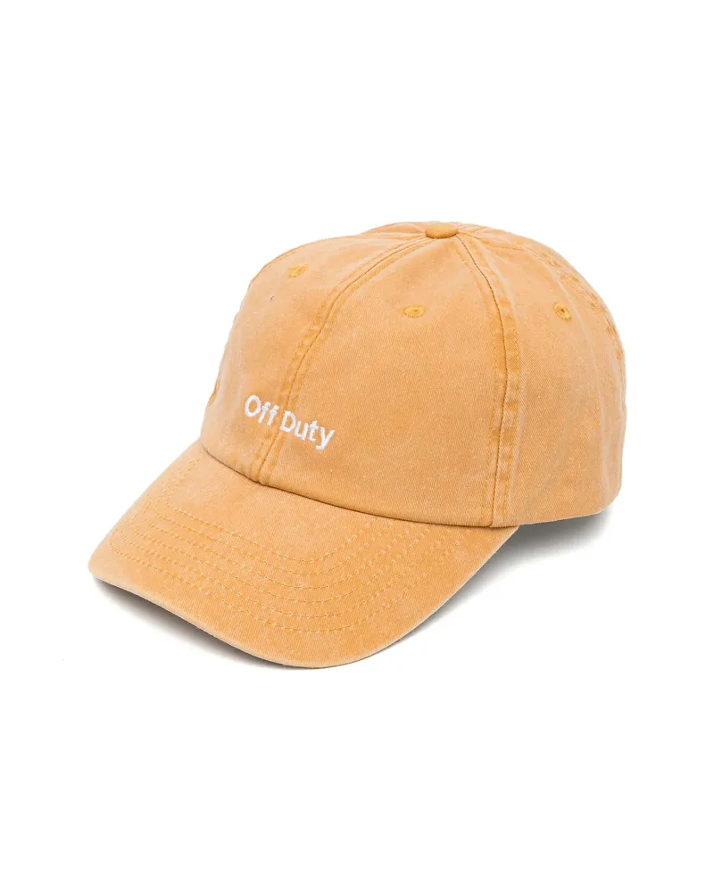 Anya Hindmarch Embroidered Cotton Cap Yellow