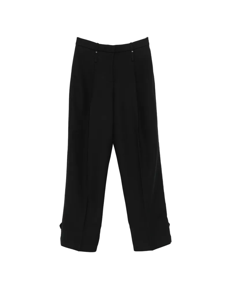 Stine Goya Pressed-crease Buttoned-cuff Trousers Black