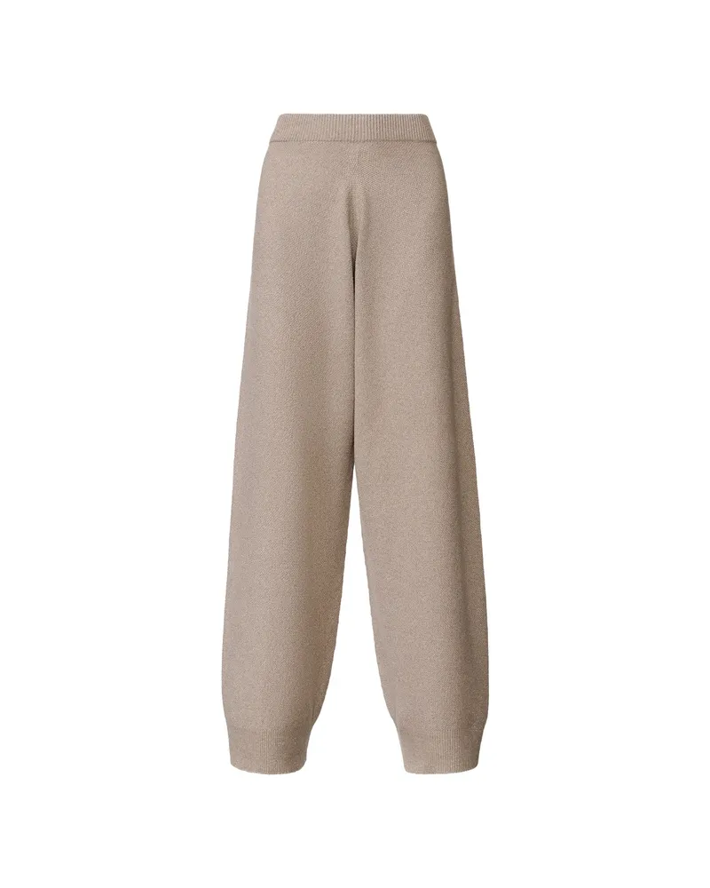 Fabiana Filippi Knitted Wide-leg Trousers Brown