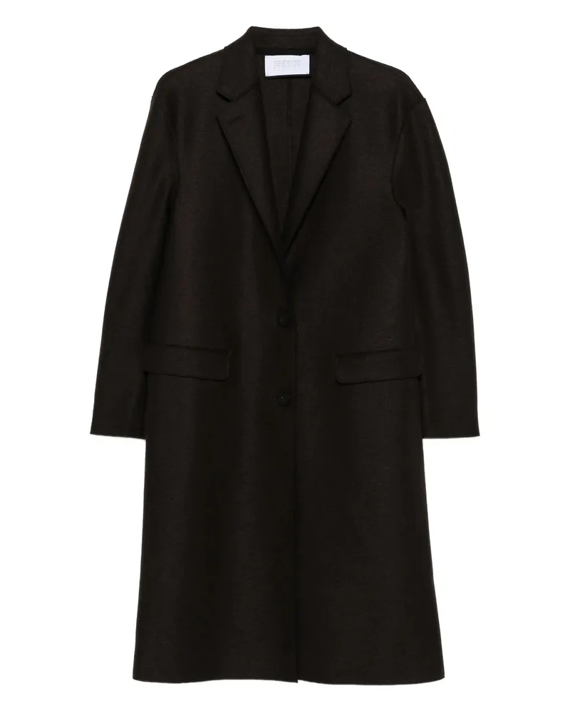 Harris Wharf London Chester Button-fastening Pocket Coat Brown