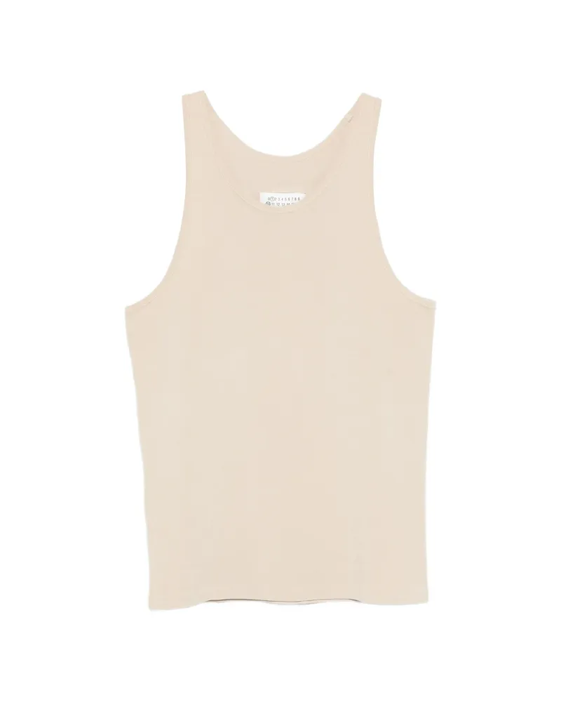 Maison Margiela Round Neck Vest Neutrals