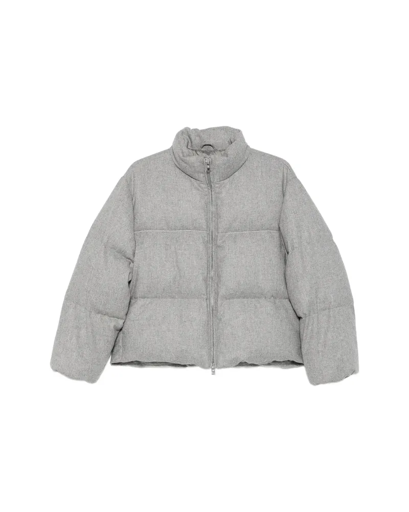 PANICALE Cashmere Padded High-neck Jacket Grey