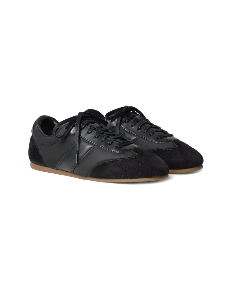 Christophe Lemaire Lace-up Sneakers Black
