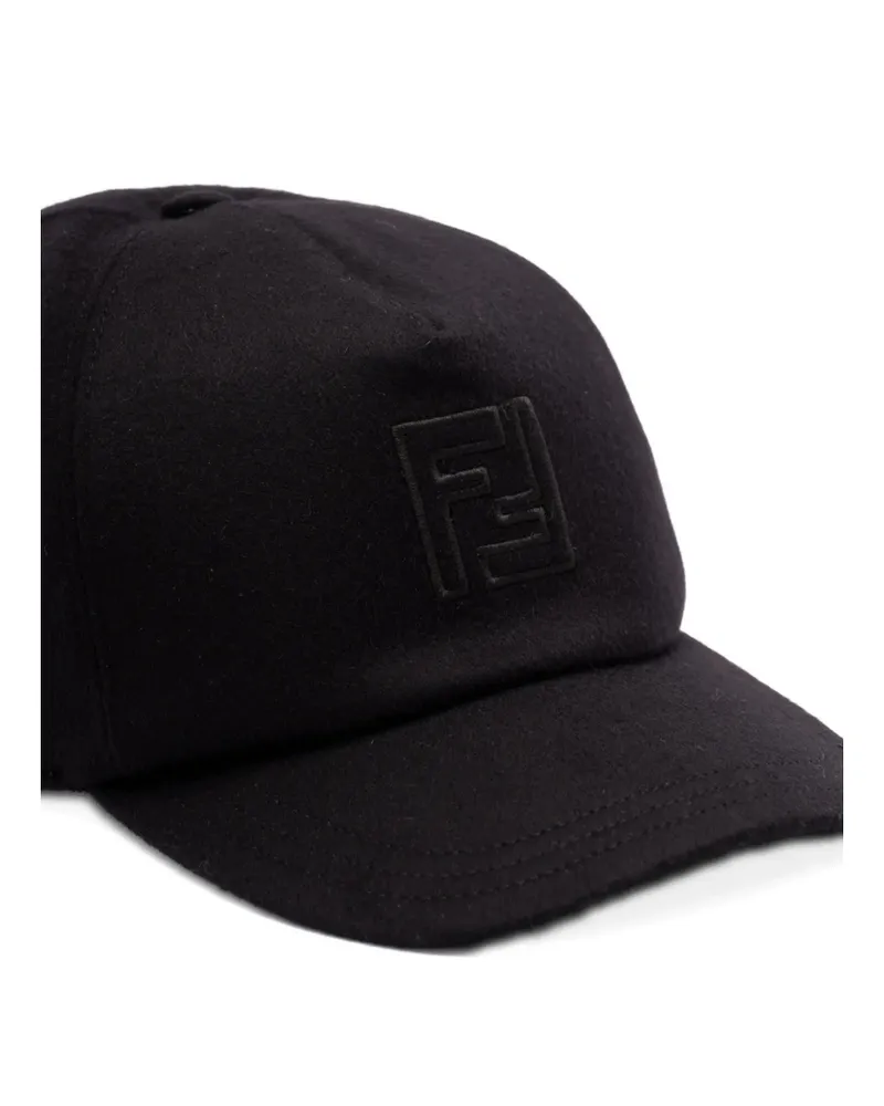 Fendi Logo-embroidered Cap Black