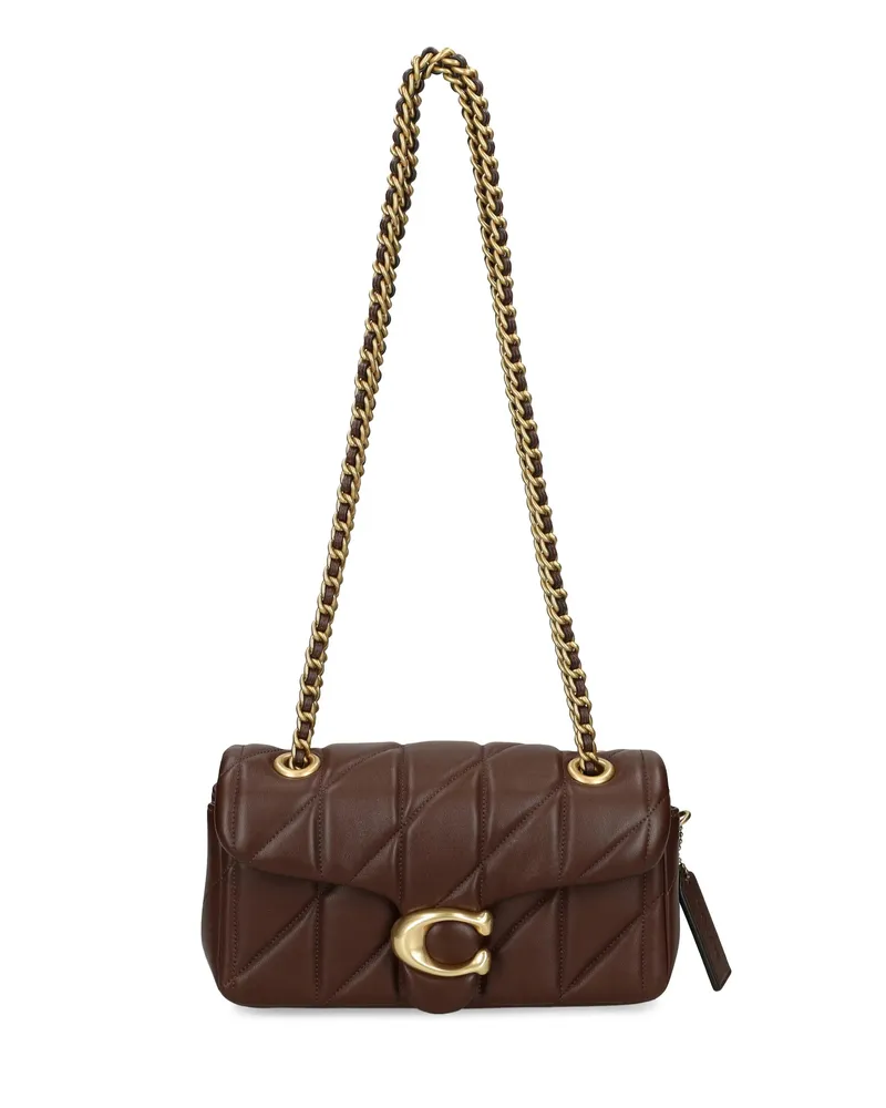 Coach Tabby 20 Quilted Shoulder Bag Brown