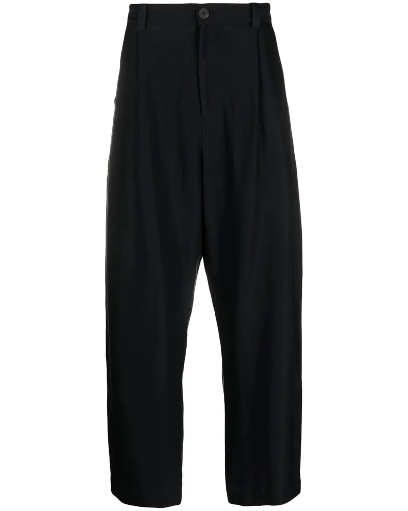Studio Nicholson Straight-leg Cropped Trousers Blue