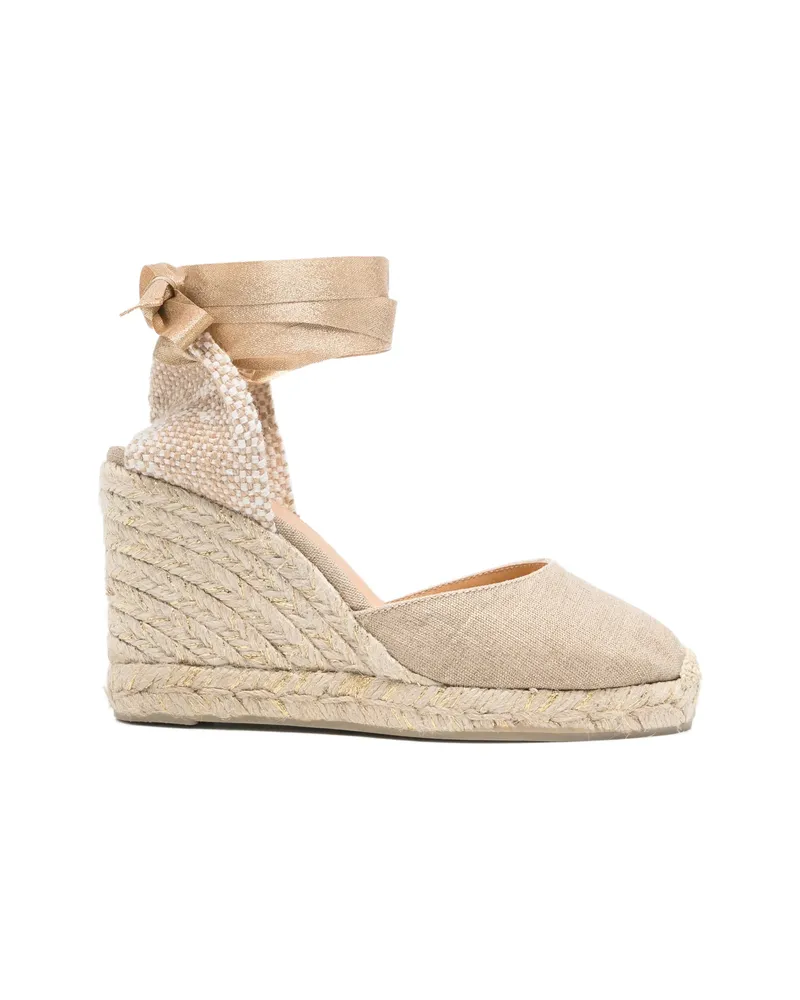Castañer Carina Tie-fastening Wedge Espadrilles Neutrals
