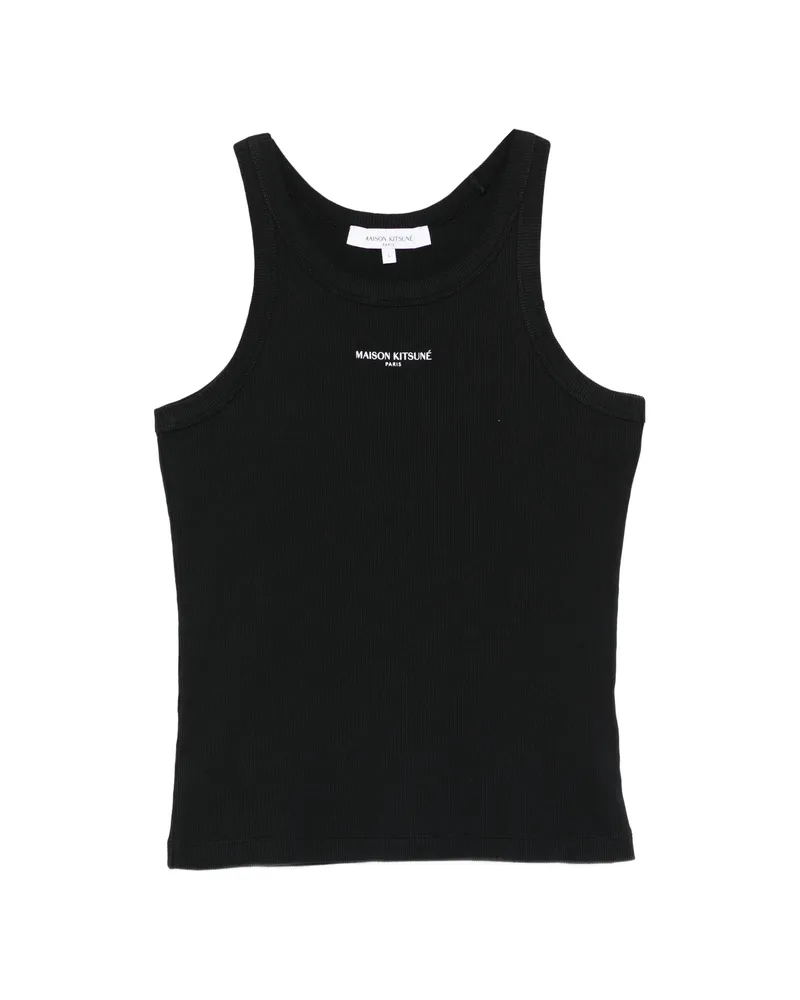 Kitsuné Logo Tank Top Black