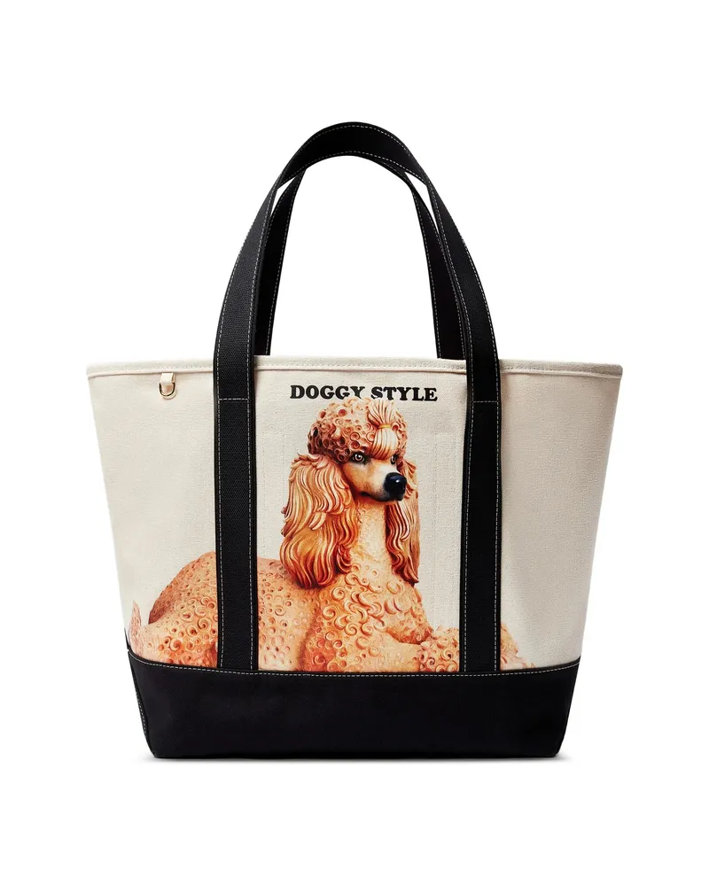 Stella McCartney Dog-print Tote Bag Neutrals