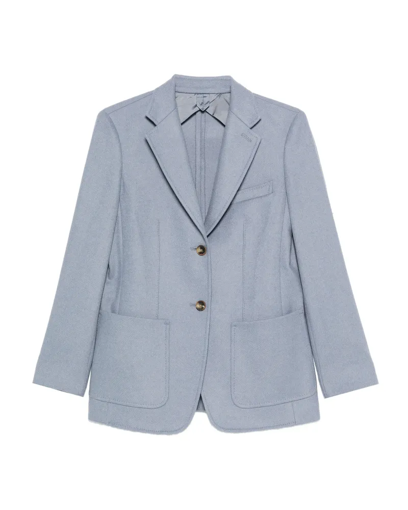 Max Mara Single-breasted Blazer Blue