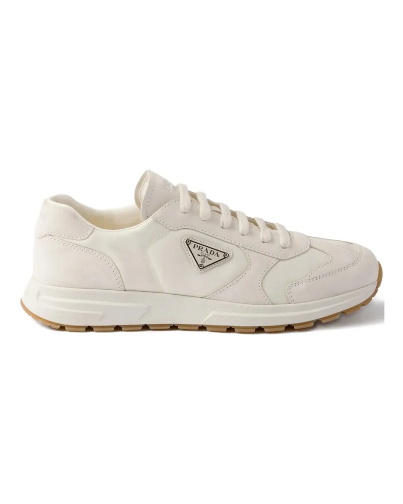Prada Prax Triangle-logo Sneakers Neutrals