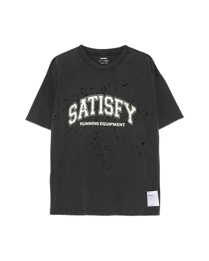 Satisfy Logo-print T-shirt Black