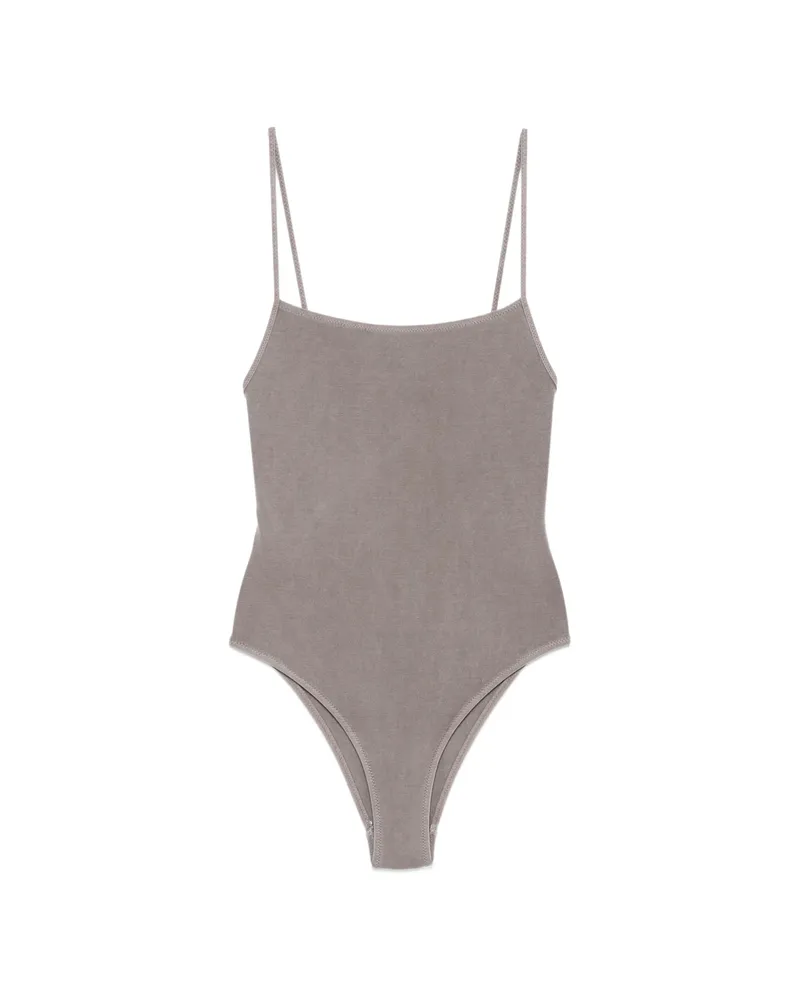 Paloma Wool Spaghetti-strap Scoop-back Swimsuit Grey