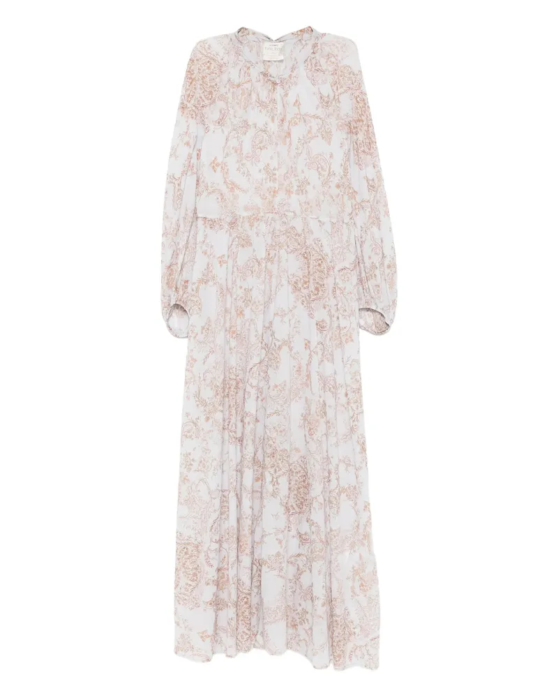 forte_forte Floral-print Maxi Dress White