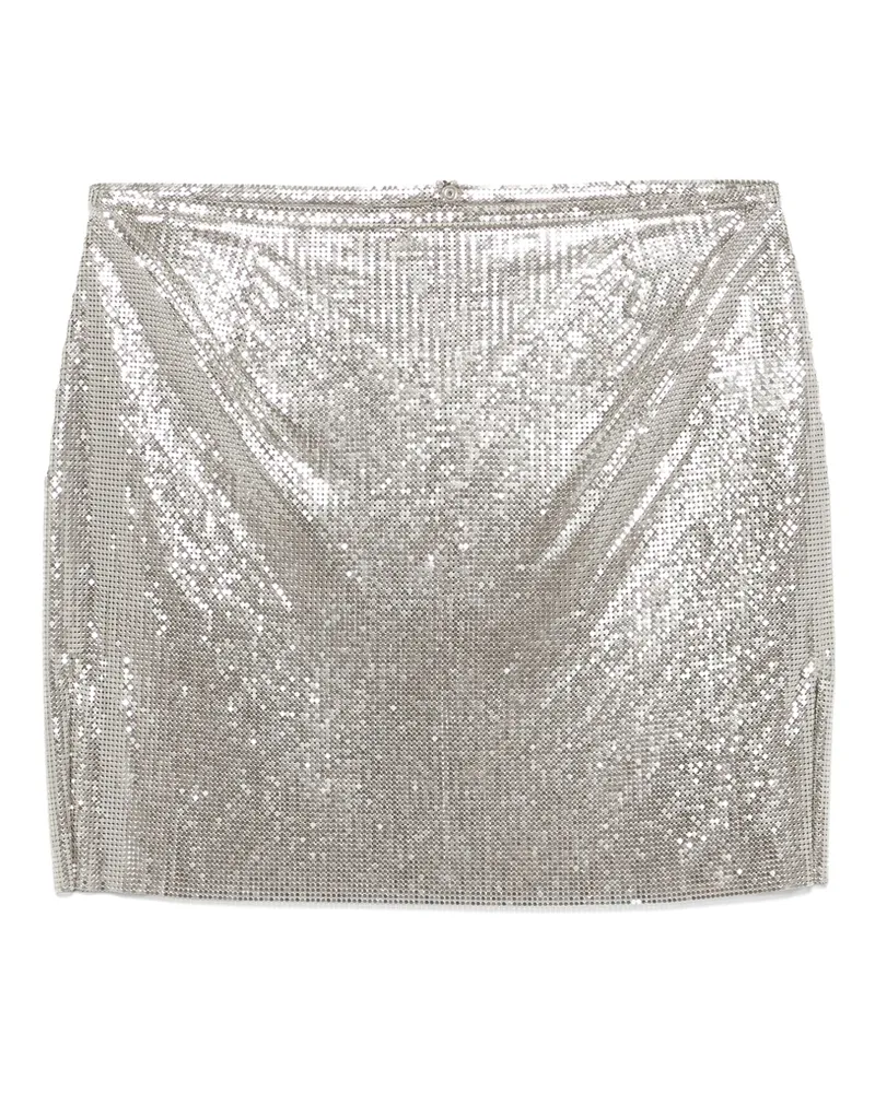 Paco Rabanne Chainmail Mini Skirt Grey
