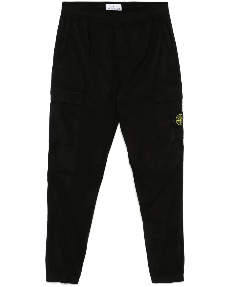 Stone Island Elasticated-waist Cargo Pants Black