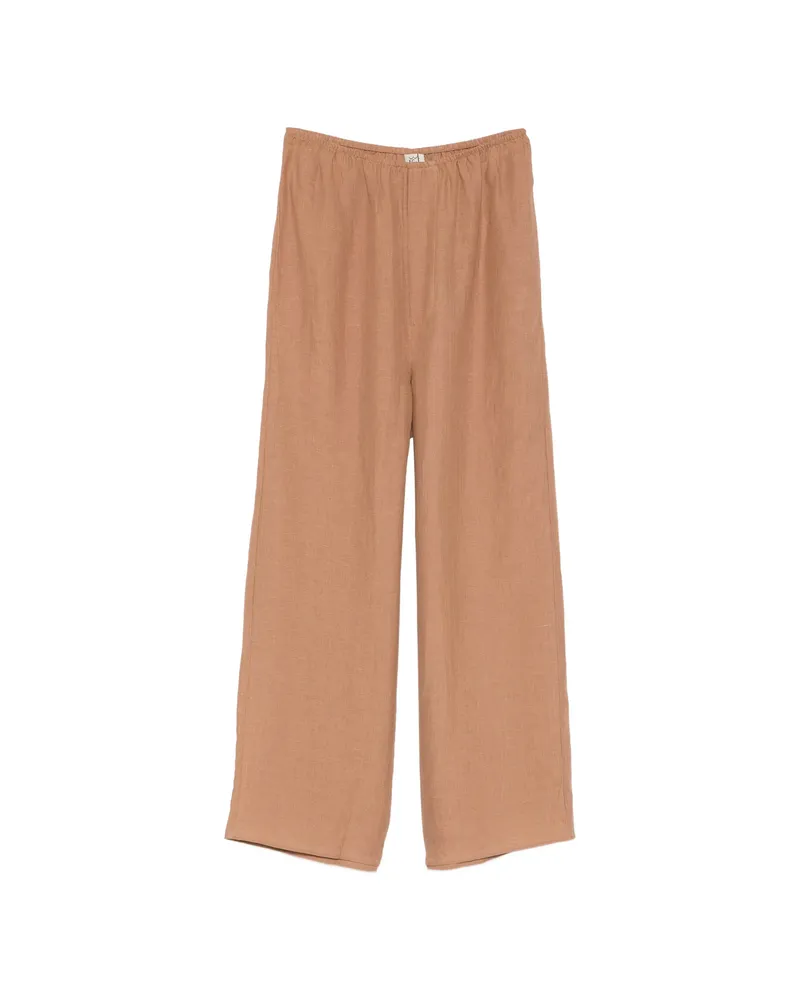 Baserange Elasticated-waistban Trousers Brown