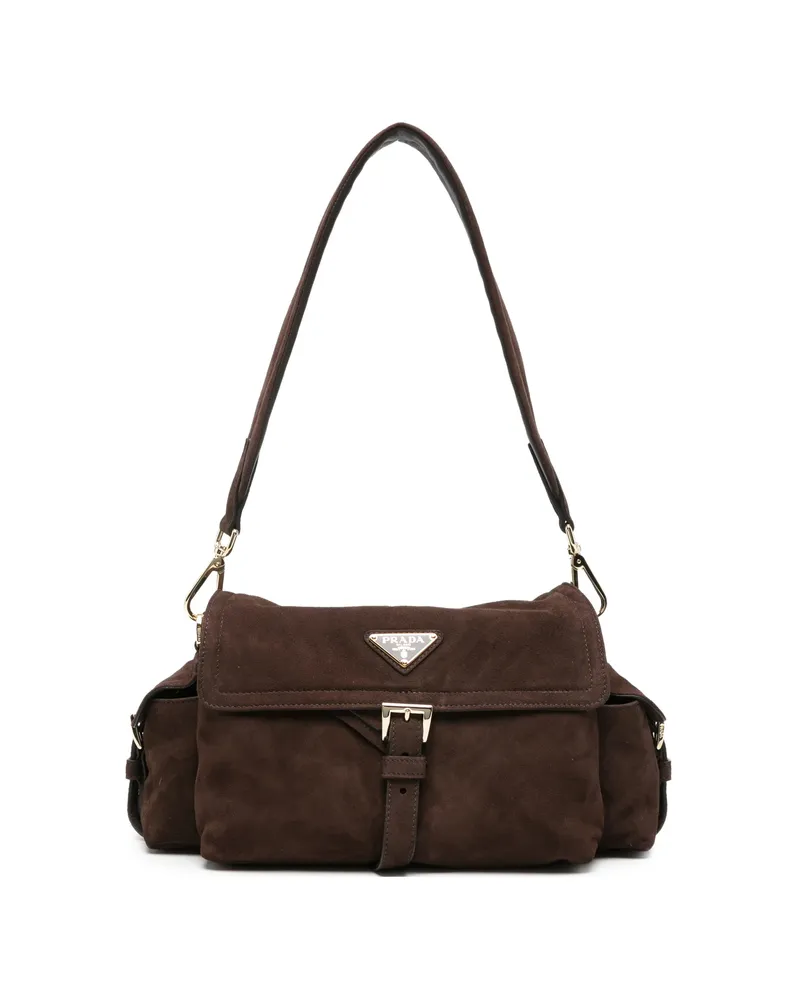 Prada Medium Explore Shoulder Bag Brown