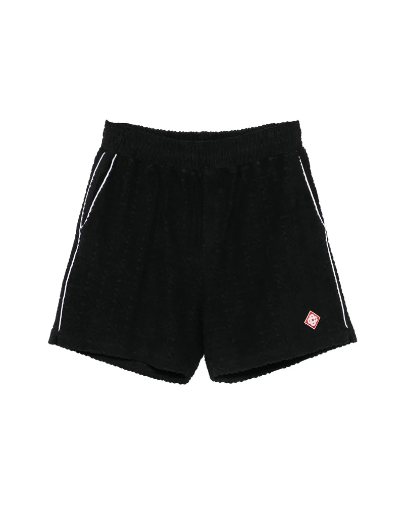 Casablanca Paris Logo-patch Shorts Black