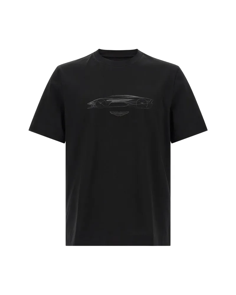HUGO BOSS X Aston Martin Graphic-print T-shirt Black